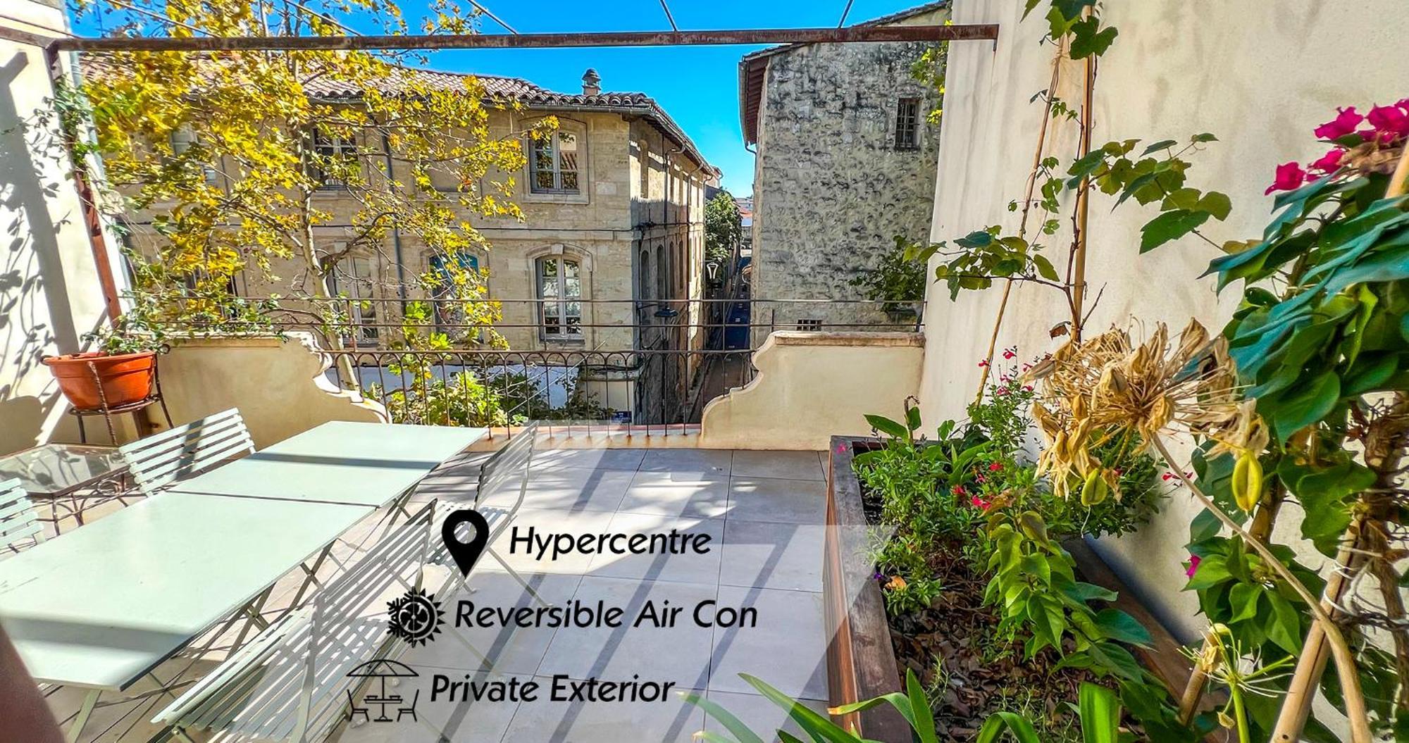 Appartamento Ac - Private Exterior - Duplex Quartier Des Artistes Avignone Esterno foto